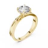 Gold Ring LR-0004, Yellow Gold, view 2