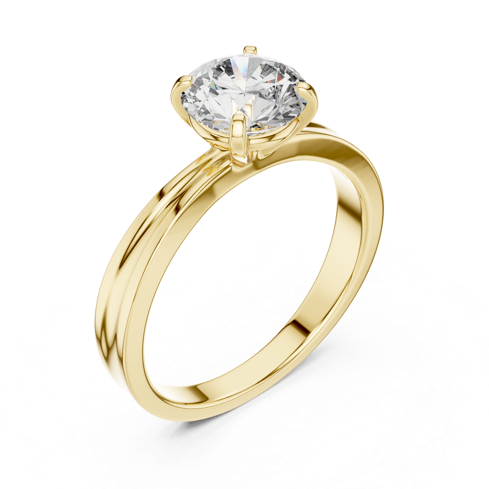 Gold Ring LR-0004, Yellow Gold, view 2