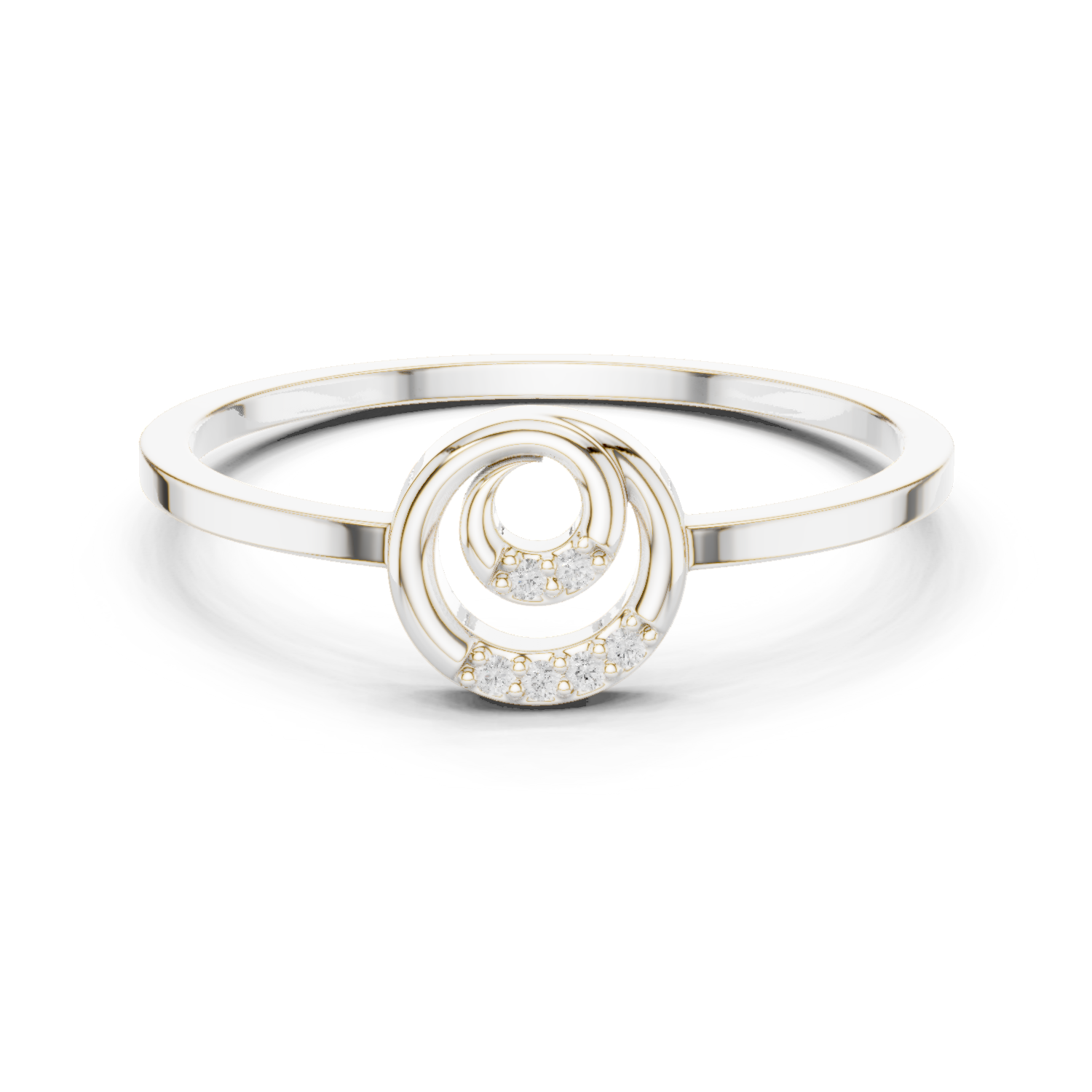 Gold Ring DDLR-686, White Gold