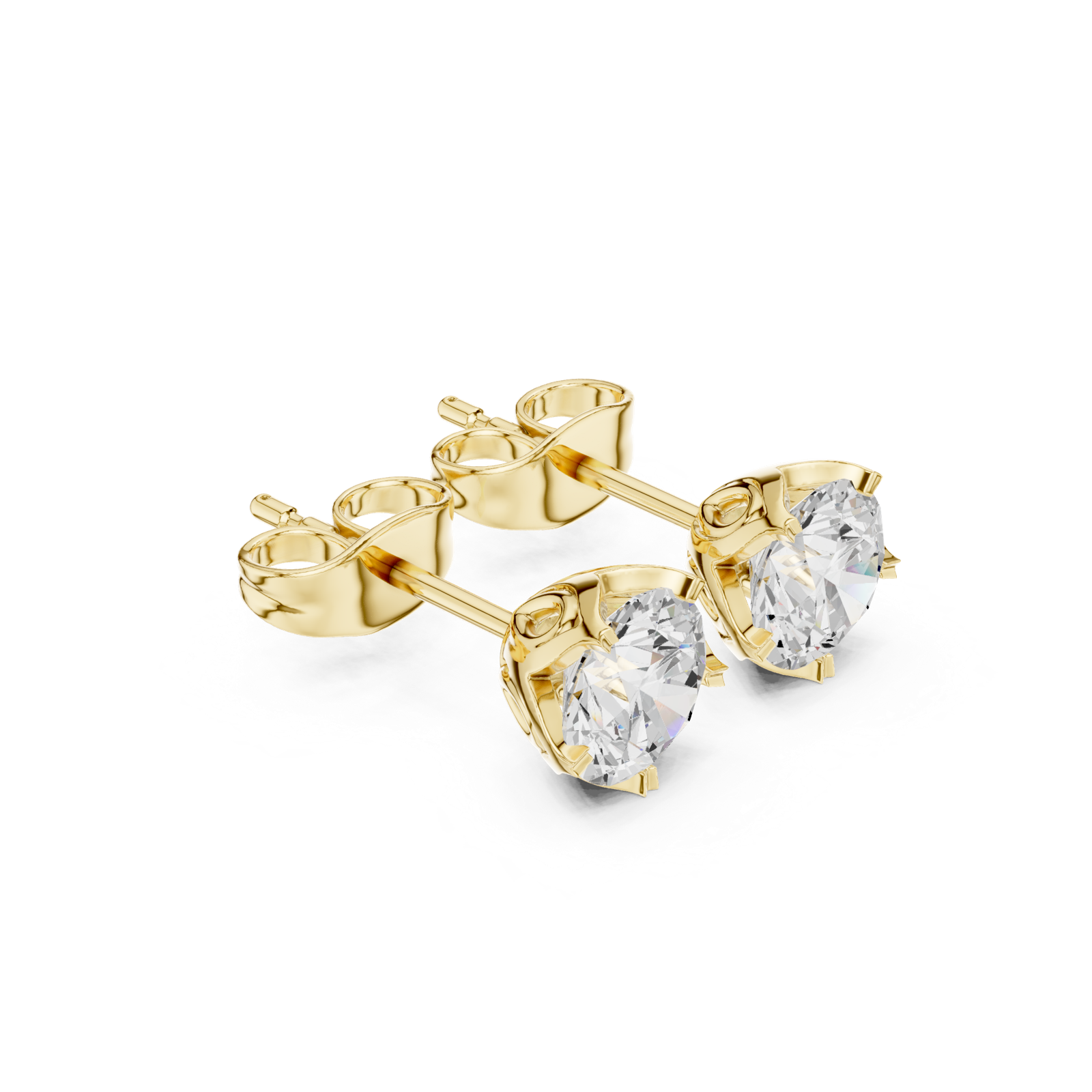 Gold Earrings APSE, Yellow Gold