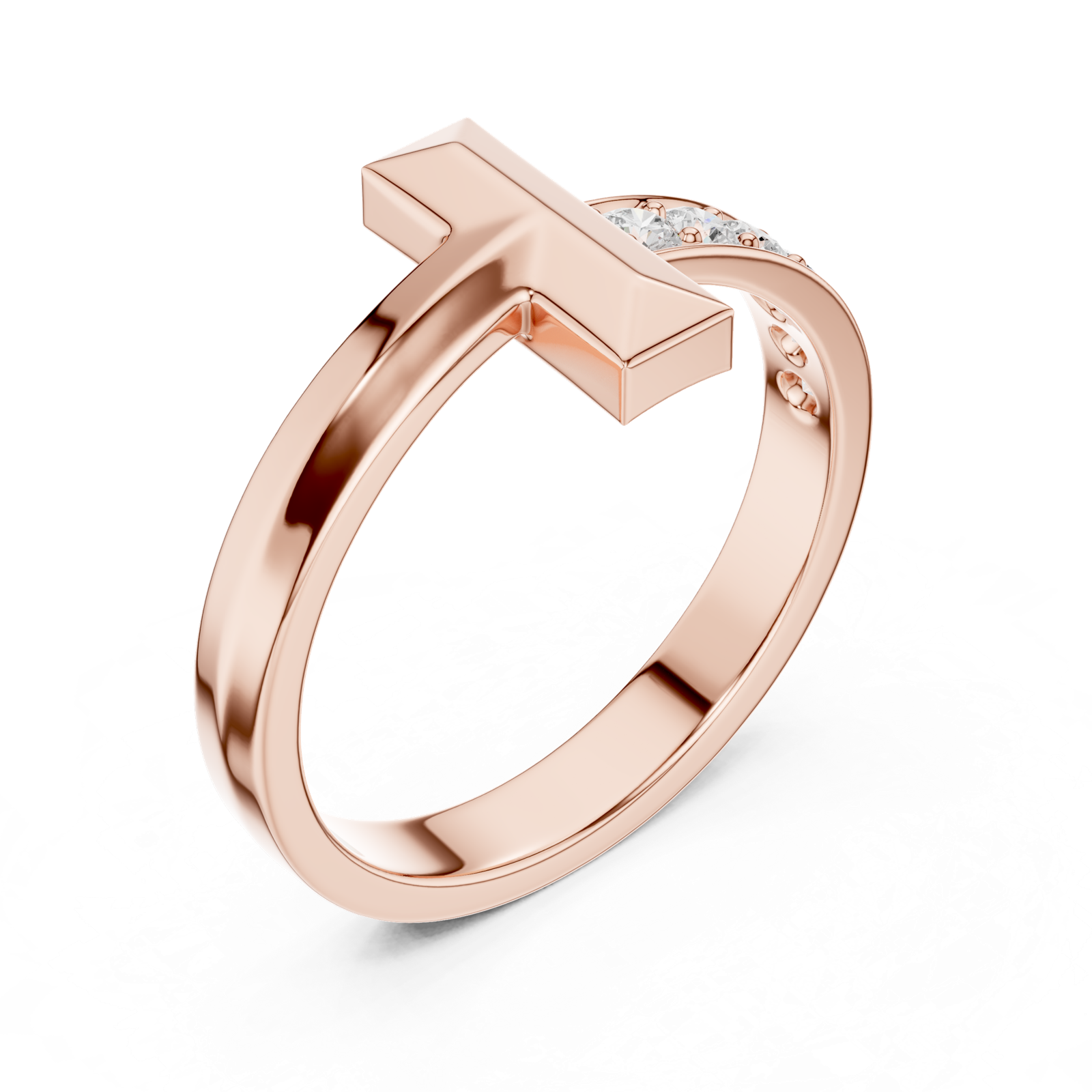 Gold Ring SBMR(3), Rose Gold, view 2