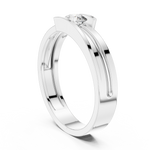 Gold Ring HLR-05 3MM, White Gold, view 1