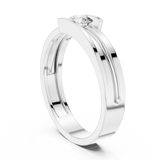 Gold Ring HLR-05 3MM, White Gold, view 1