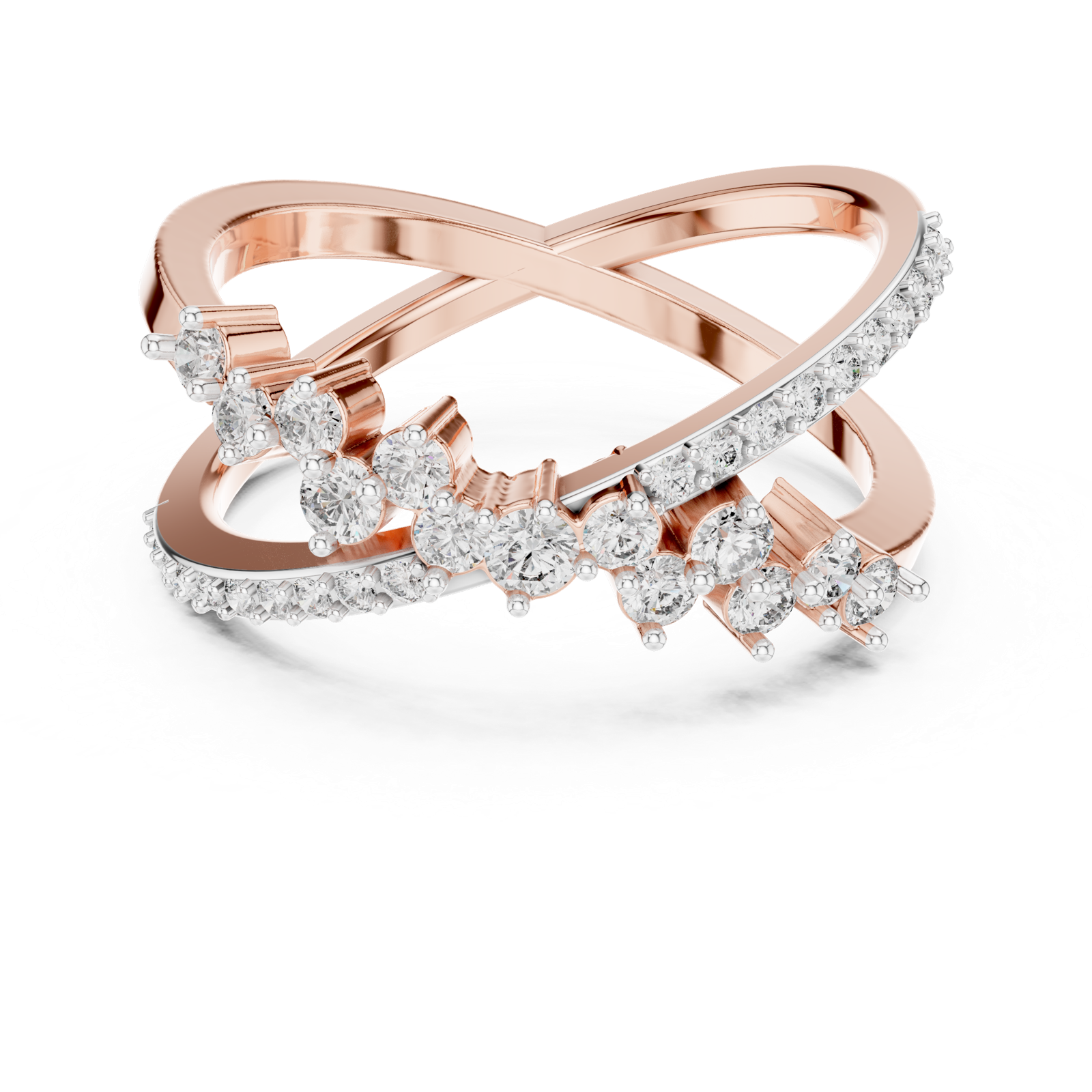 Gold Ring 12-10020@L, Rose Gold