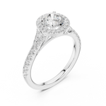 Gold Ring DDLR-914, White Gold, view 2