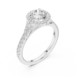 Gold Ring DDLR-914, White Gold, view 2