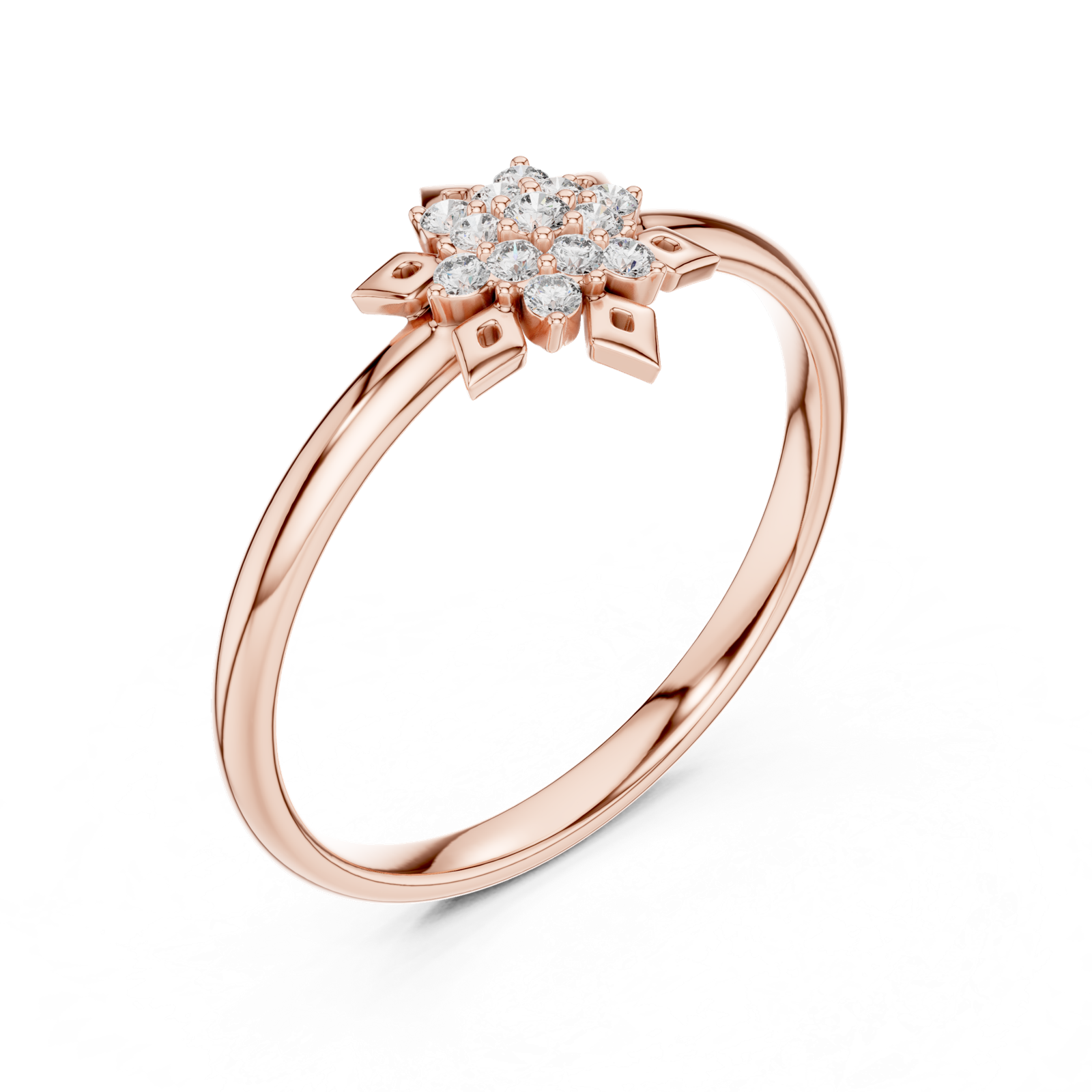 Gold Ring Ledis Ring, Rose Gold, view 2