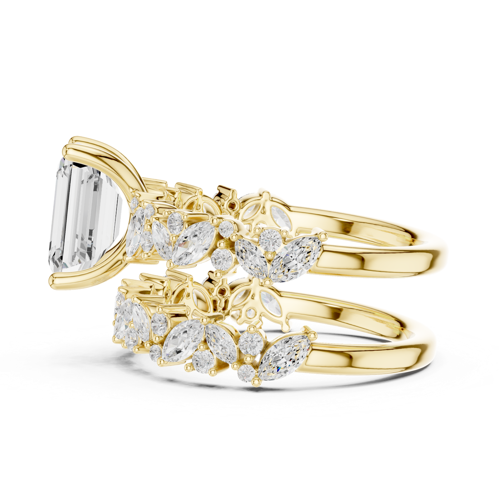 Gold Ring DDLR-443, Yellow Gold, view 3