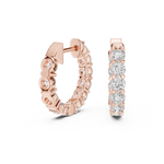 Gold Earrings GER-0372, Rose Gold, view 1