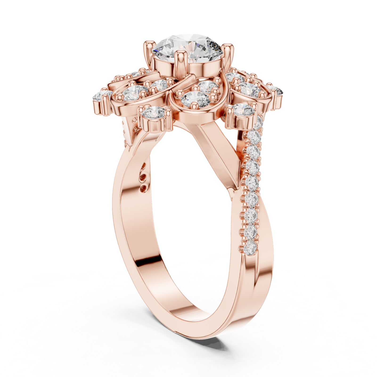 Gold Ring DDLR-187, Rose Gold