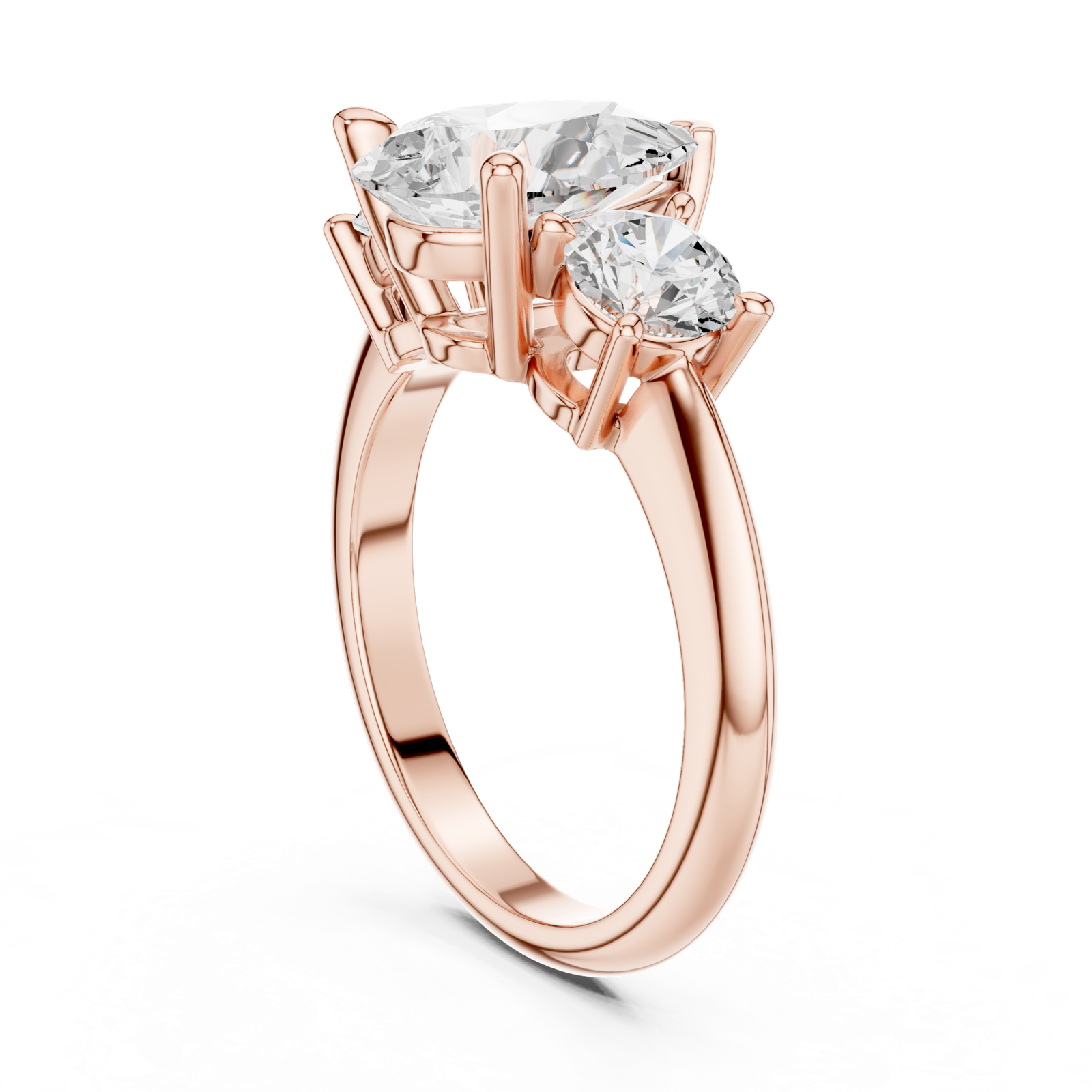 Gold Ring DDLR-903, Rose Gold, view 1