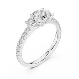 Gold Ring DDLR-788, White Gold, view 2