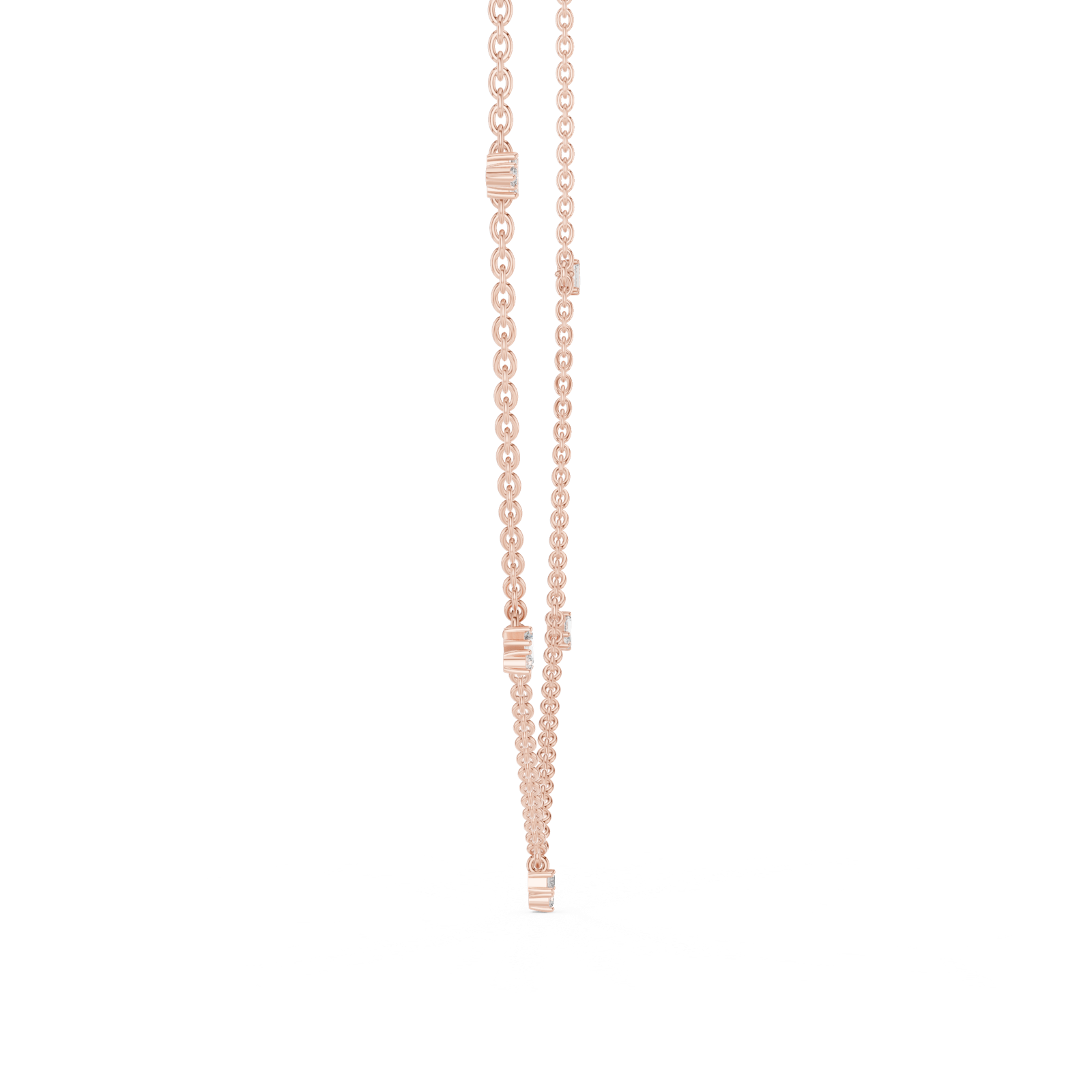 Gold Pendant GNK-0010, Rose Gold, view 3