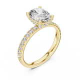 Gold Ring DDLR-161, Yellow Gold, view 2