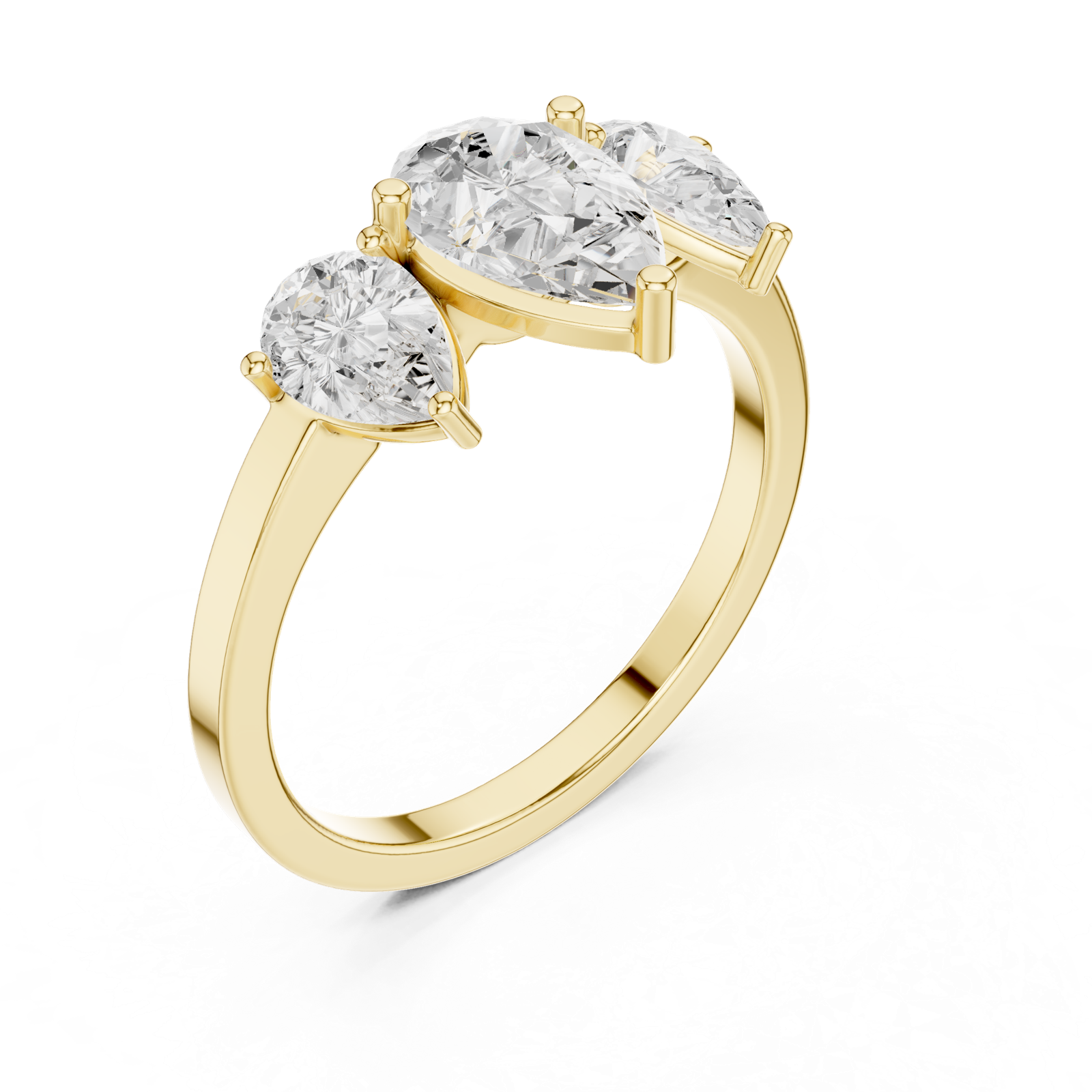 Gold Ring DDLR-1089, Yellow Gold, view 2
