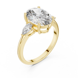 Gold Ring LR-0054, Yellow Gold, view 2