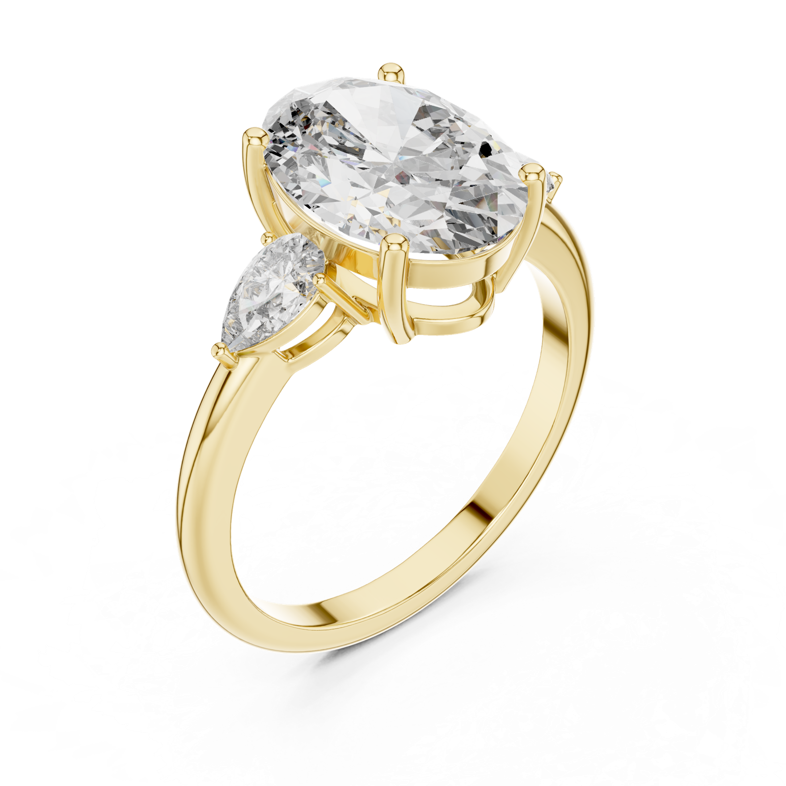 Gold Ring LR-0054, Yellow Gold, view 2