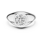Gold Men's Ring GGR-0016, White Gold, view 4