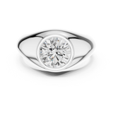 Gold Men's Ring GGR-0016, White Gold, view 4