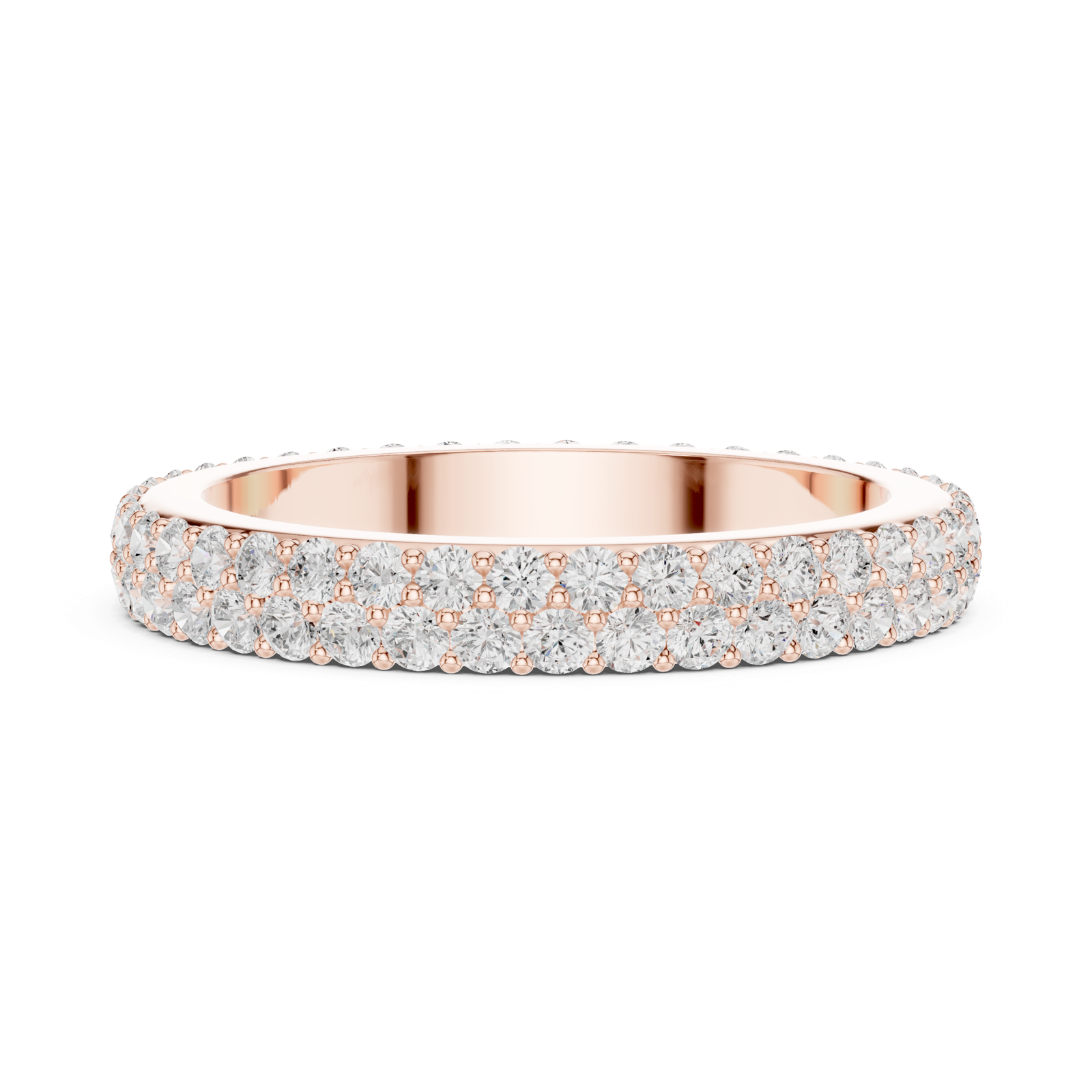 Gold Ring DDLR-376, Rose Gold, view 3