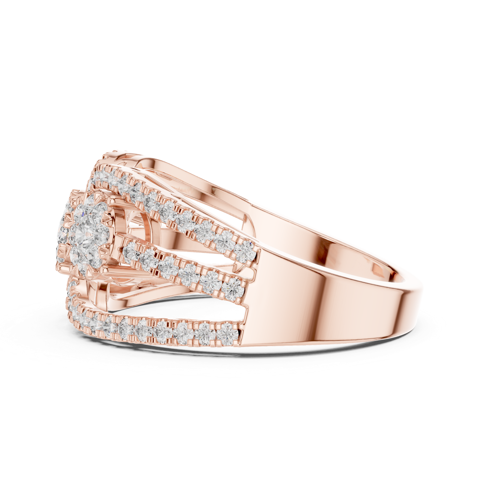 Gold Ring 19-120004L, Rose Gold, view 3