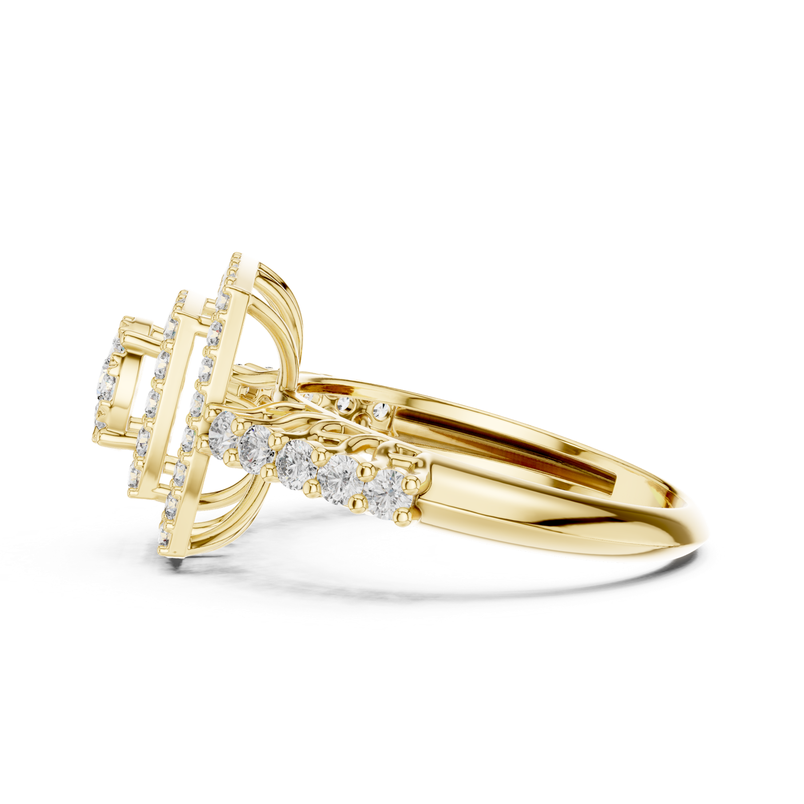 Gold Pendant 19-120034L, Yellow Gold, view 3