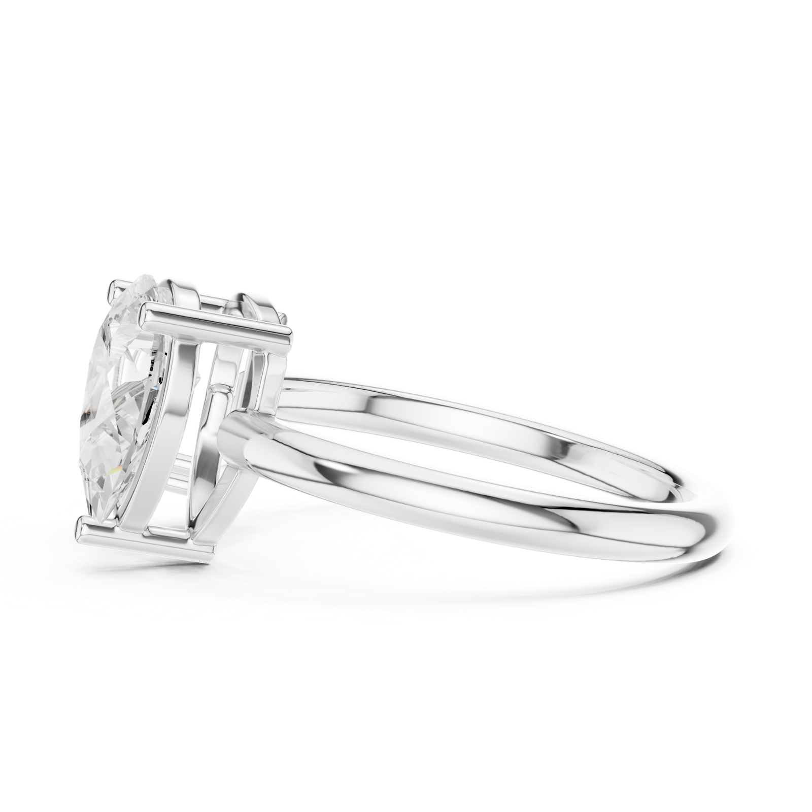 Gold Ring DDLR-1057, White Gold, view 3