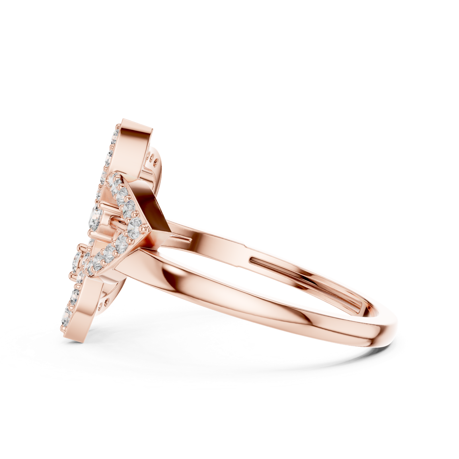 Gold Pendant 9-10070L, Rose Gold, view 3