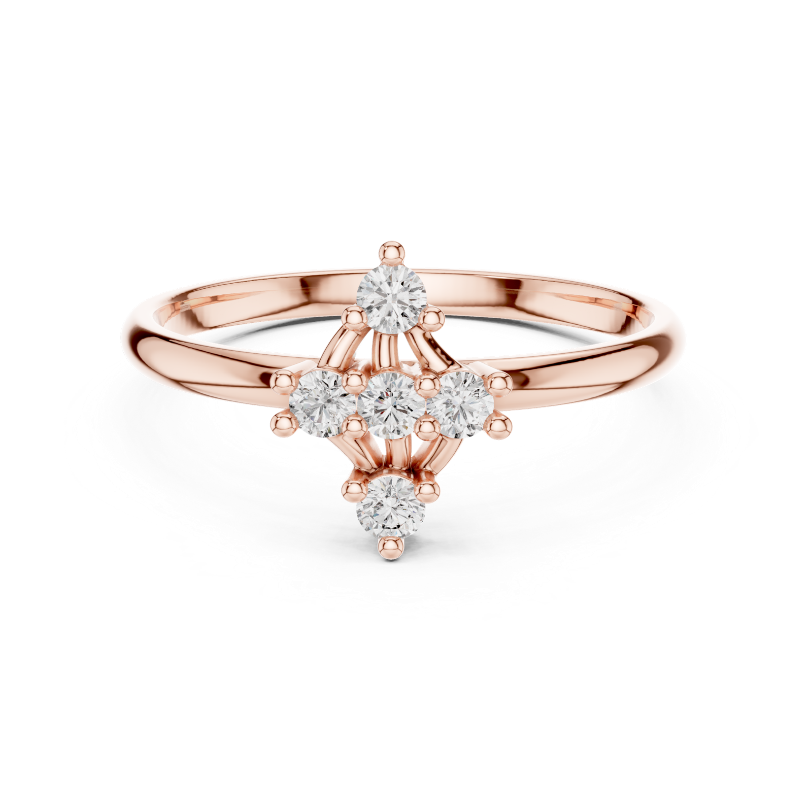 Gold Ring 1 (450), Rose Gold, view 4
