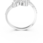 Gold Ring HLR -58, White Gold, view 4