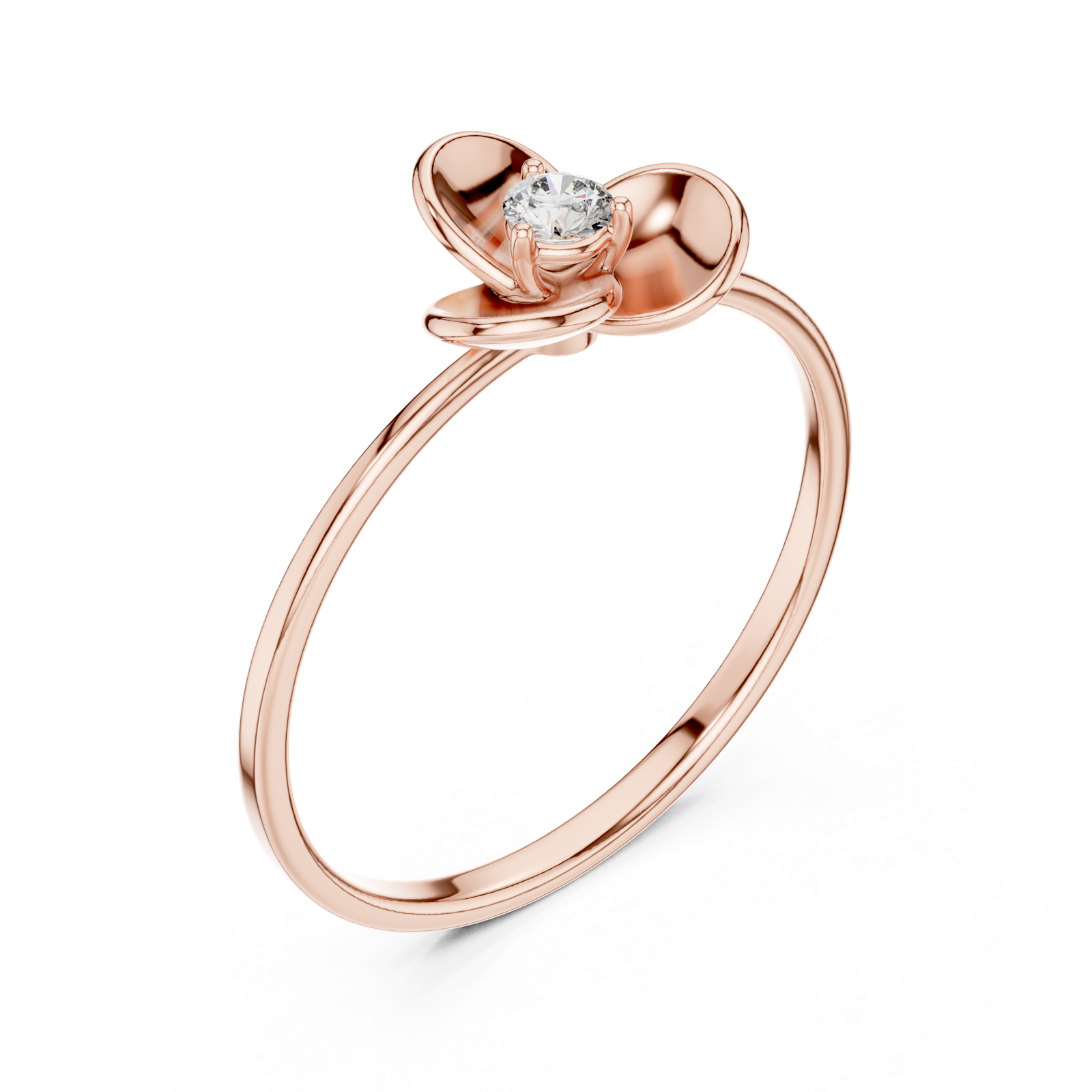 Gold Ring 1 (192), Rose Gold, view 2