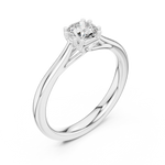 Gold Ring DDLR-551, White Gold, view 2