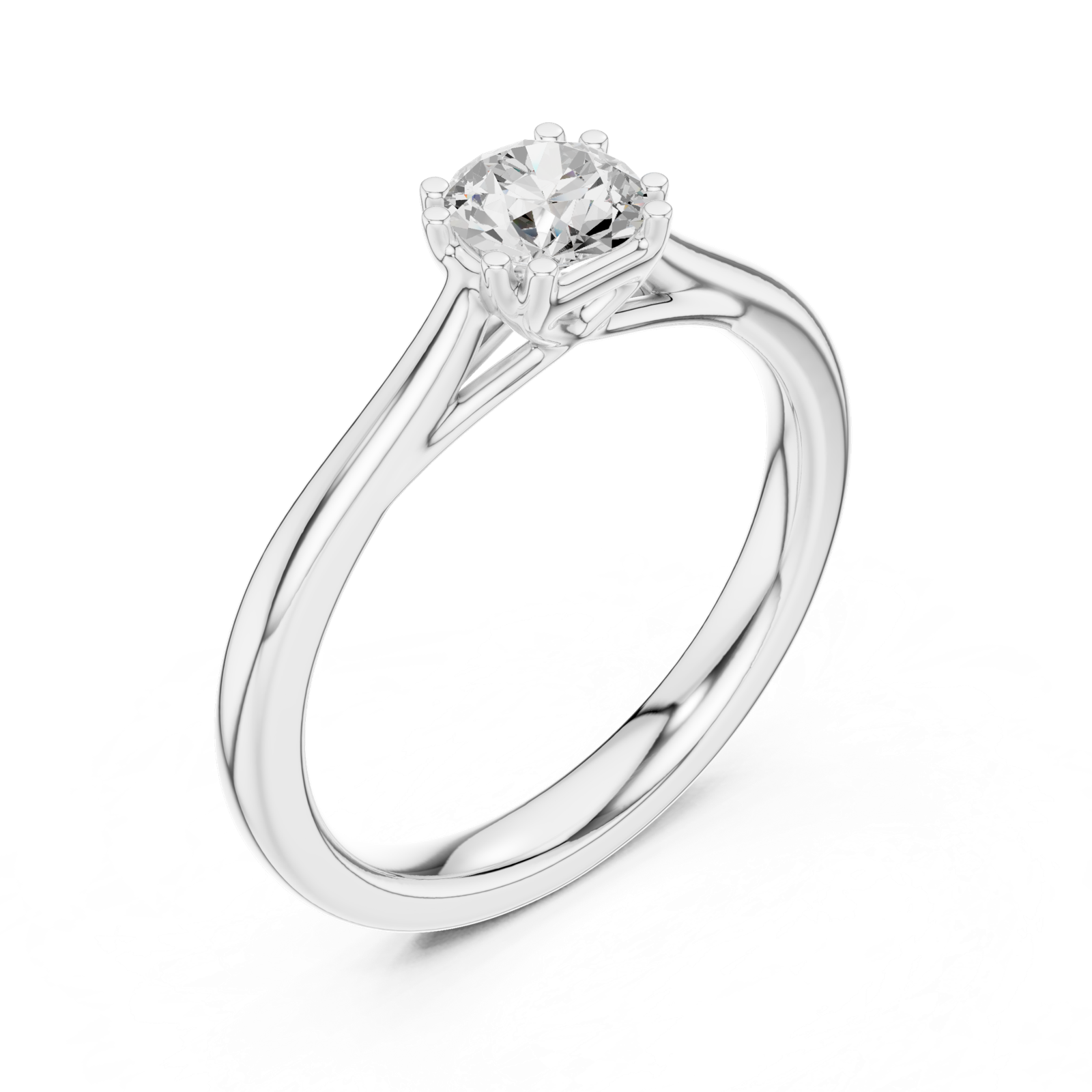 Gold Ring DDLR-551, White Gold, view 2
