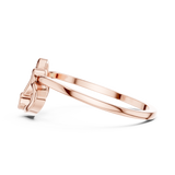 Gold Ring DR-5588, Rose Gold, view 3