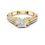 Gold Ring LR-0281, Yellow Gold, view 4
