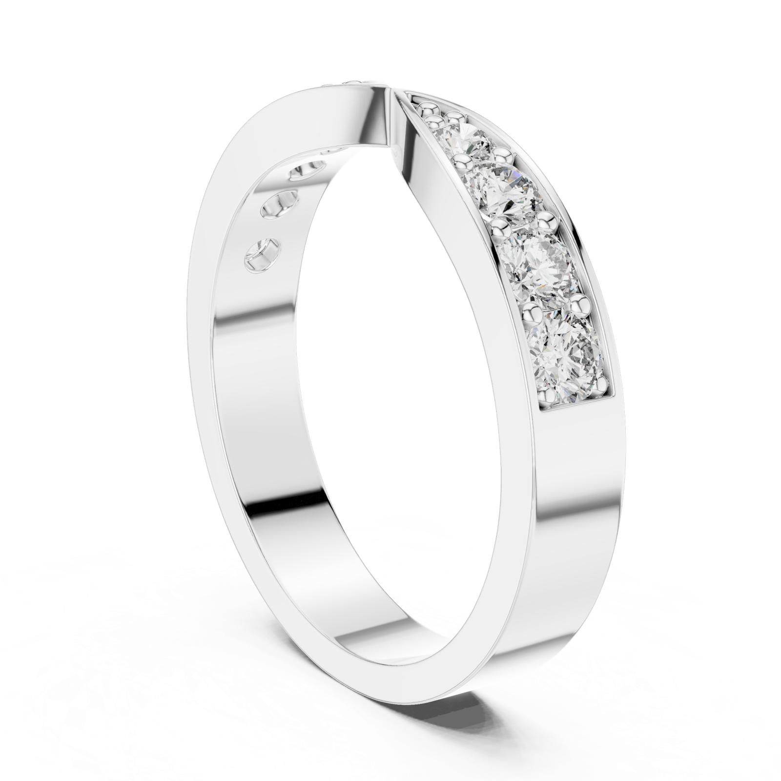 Gold Ring AOMLR105131, White Gold