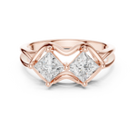 Gold Ring DDLR-516, Rose Gold, view 4