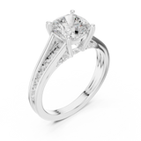 Gold Ring DDLR-993, White Gold, view 2
