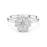 Gold Ring ALR-94, White Gold, view 4