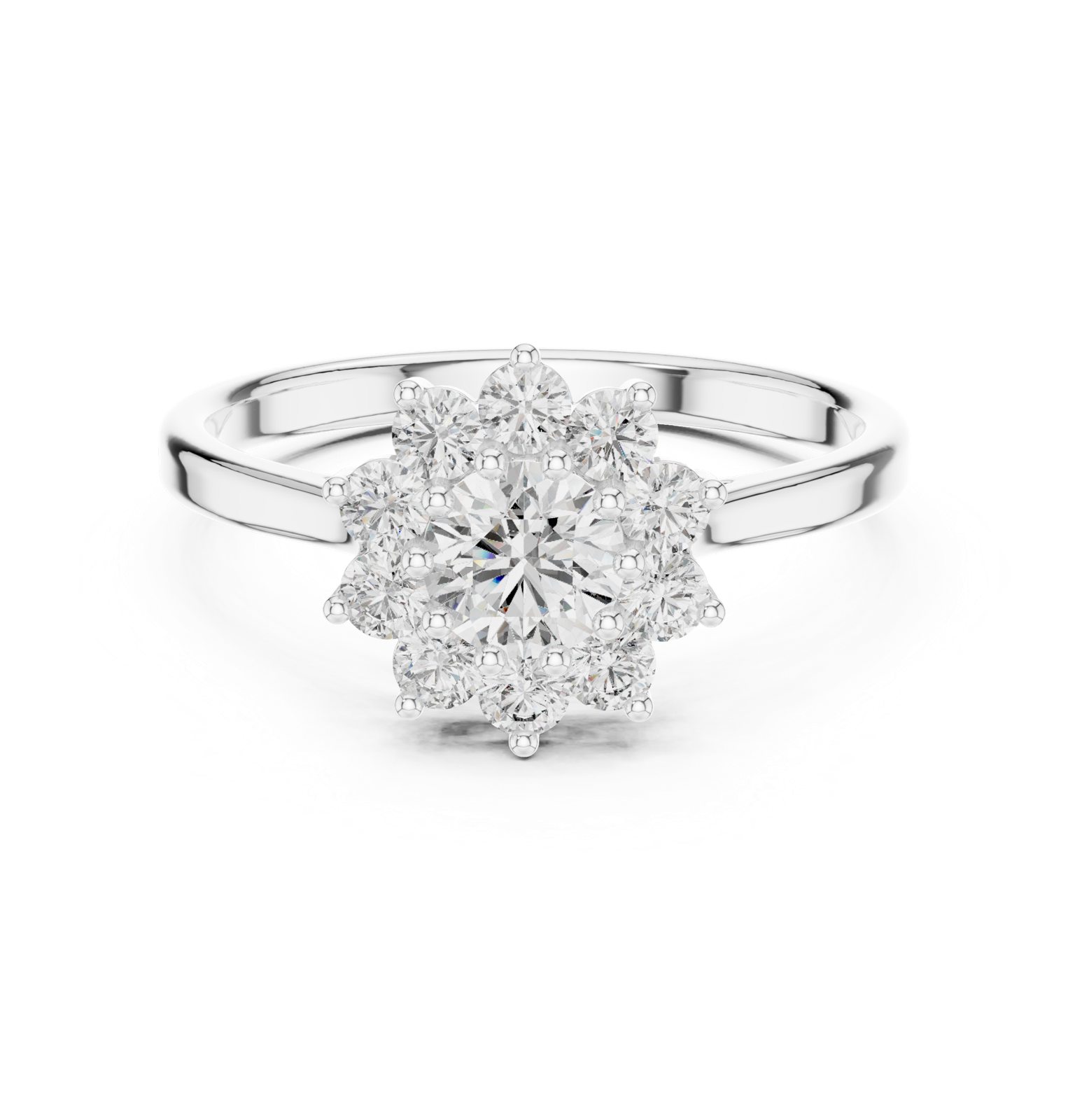 Gold Ring ALR-94, White Gold, view 4