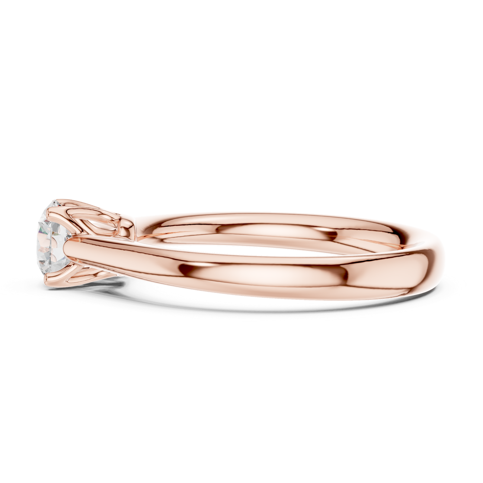 Gold Ring DDLR-565, Rose Gold, view 3