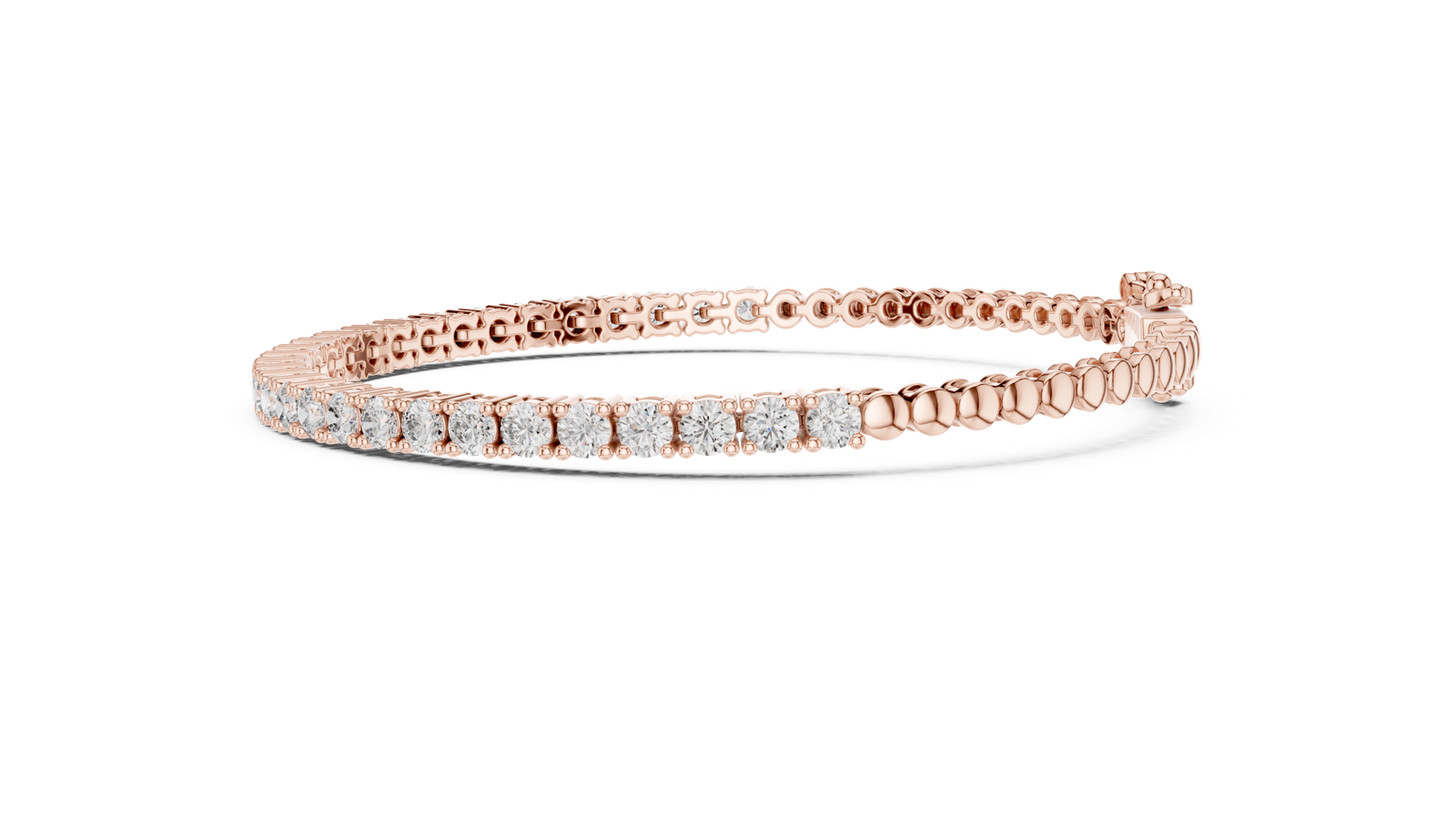 Gold Bracelet FBR0095-2.5-3, Rose Gold, view 3