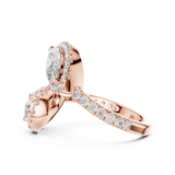 Gold Pendant 9-10007L_14, Rose Gold, view 3