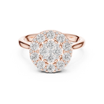 Gold Ring DDLR-781, Rose Gold, view 4