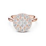 Gold Ring DDLR-781, Rose Gold, view 4