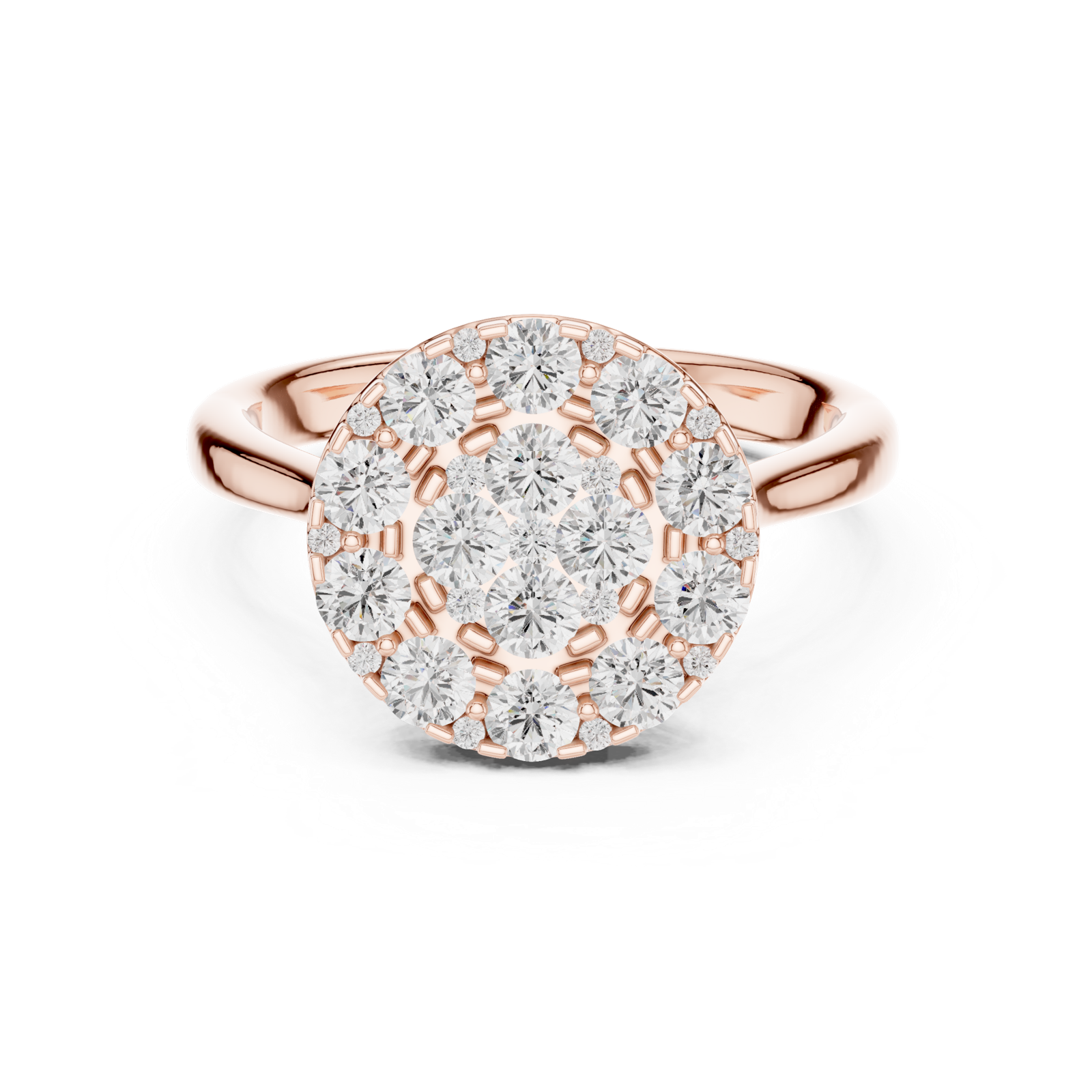 Gold Ring DDLR-781, Rose Gold, view 4
