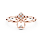 Gold Ring DR-6214, Rose Gold