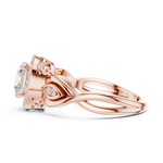 Gold Ring DDLR-821, Rose Gold, view 3