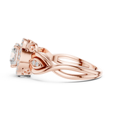 Gold Ring DDLR-821, Rose Gold, view 3