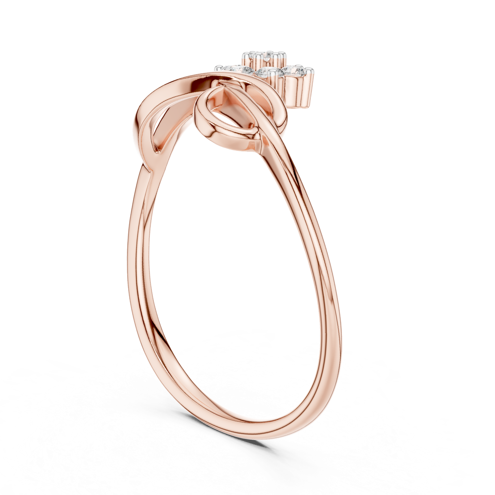 Gold Ring 12-10029@L, Rose Gold, view 1